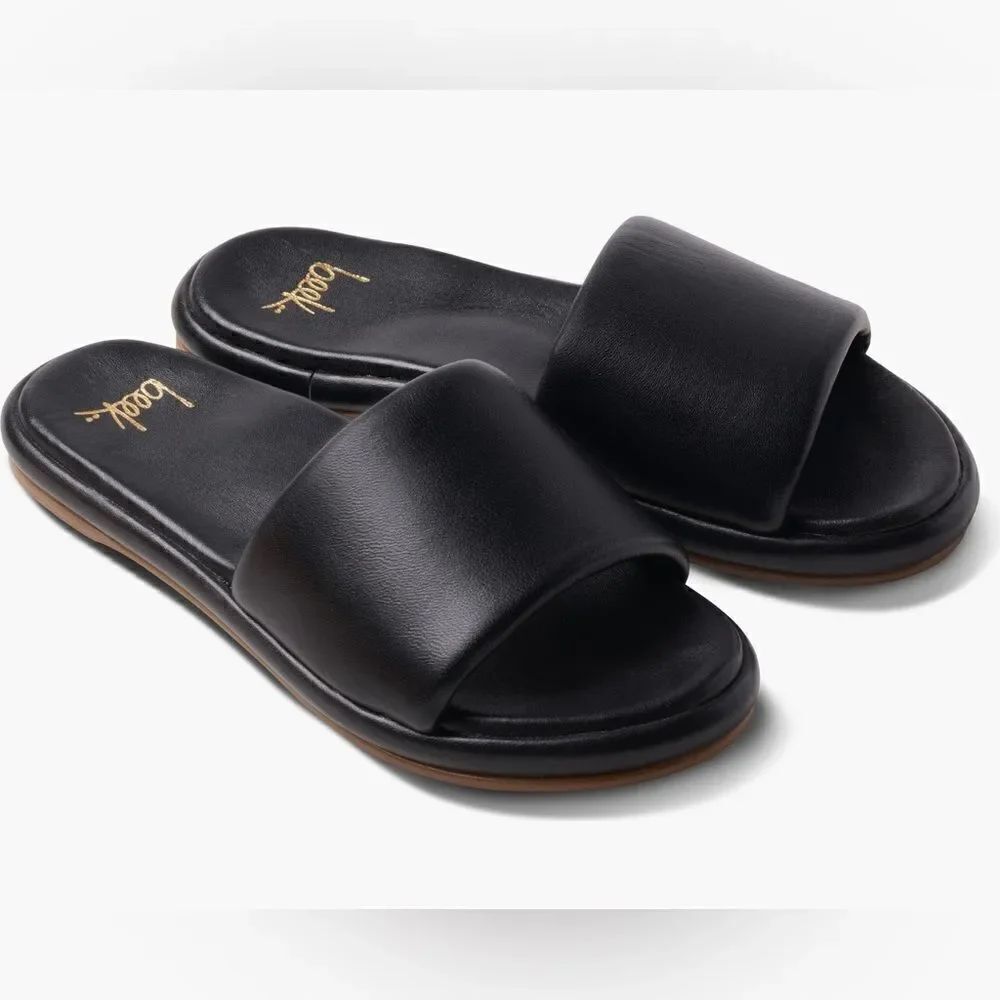 Beek puffbird slide sandal in black size 9 women’s brand new in box